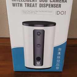 Dog Surveillance Camera w/Treat Dispenser NEW