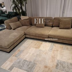 Large Sectional Sofa ( 3 Colors) New Pay Later