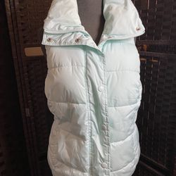 Old Navy Mint Puffer Vest 