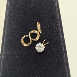 Two 14k Yellow Gold Pendants