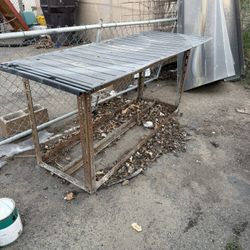 Old Garage Work Table