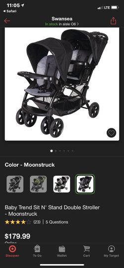 STILL ACAILAE Sit N’ Stand Double Stroller (used Twice Only)