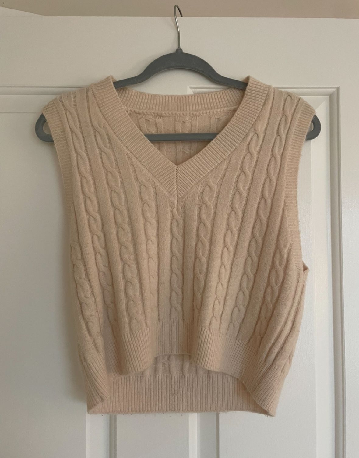 Beige Knitted Vest