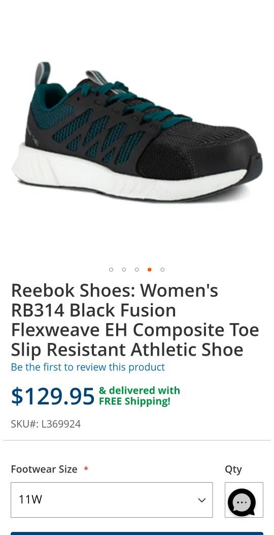Reebok 6.5 STEELTOE WOMEN'S WORK Shoes