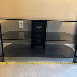 Glass TV stand