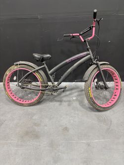 pink stomper beach cruiser
