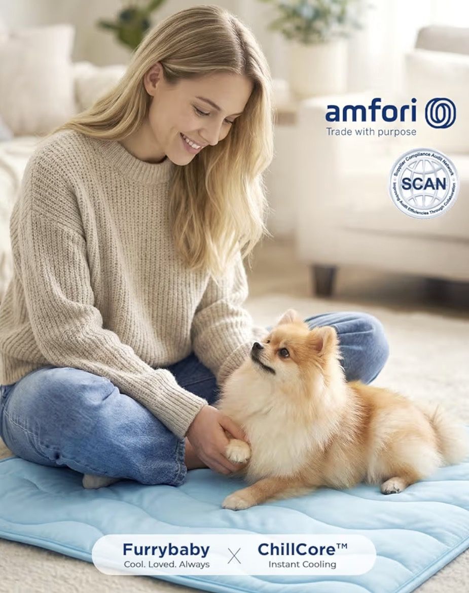 Dog Cooling Mat for Large Dogs, 30"x20", Self Cooling, Indoor/Outdoor Summer,Blue