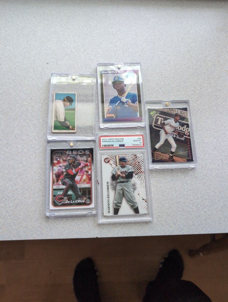 Set Of Five Amazing Baseball Cards For Sale