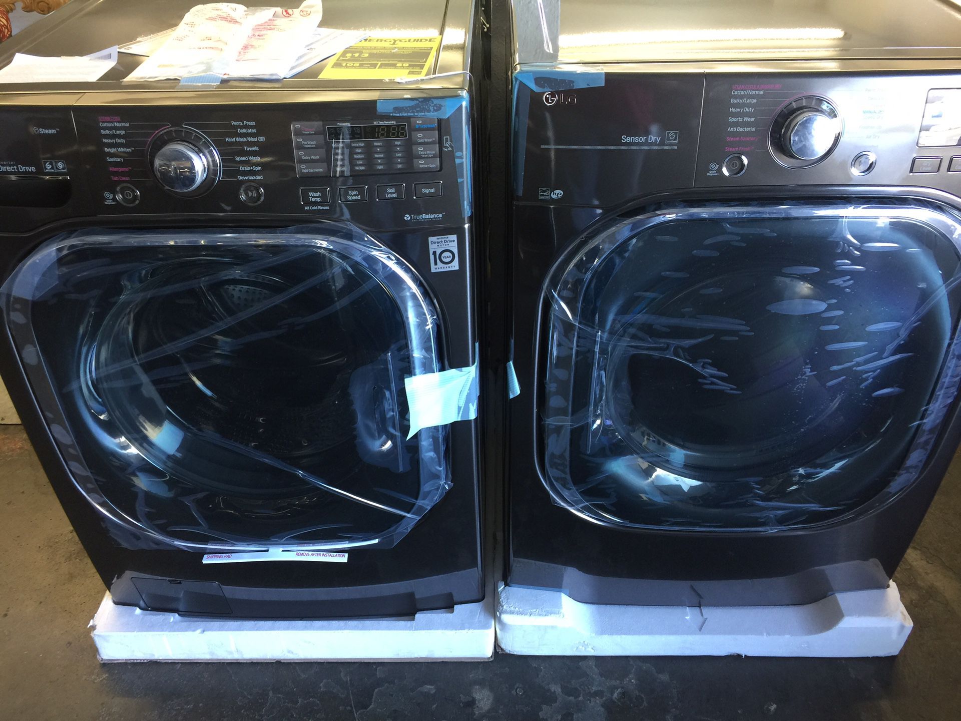 LG Front Load Washer & Gas Dryer
