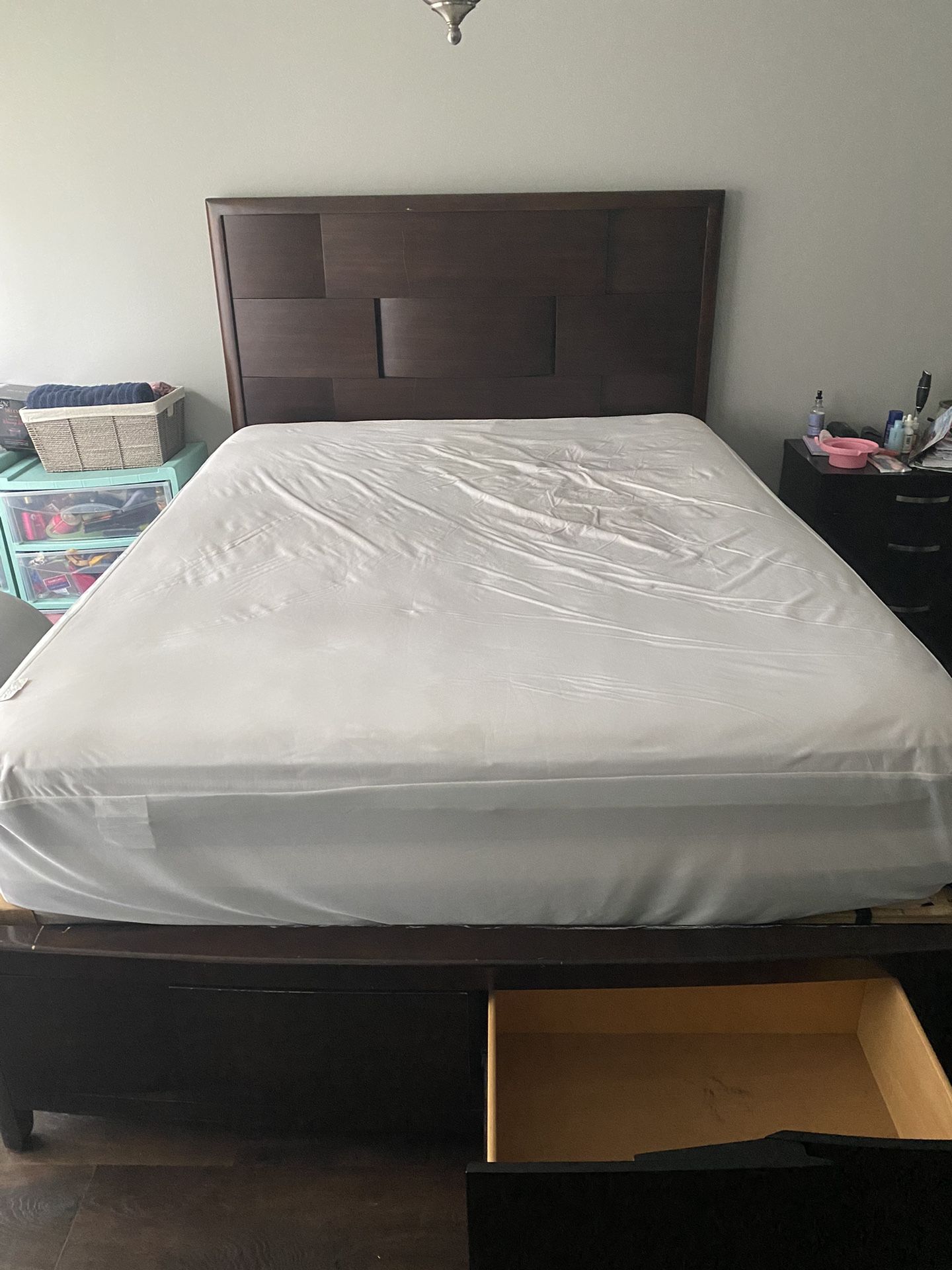 Bedroom Set (bed frame, Dresser, Nightstand