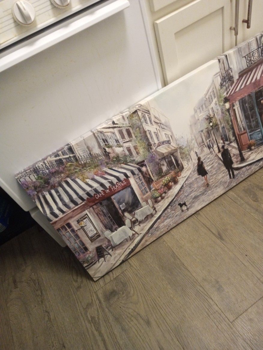 Oil Painting Of Cafe De France 40/21