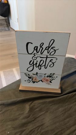 Cards And Gifts Standing Sign