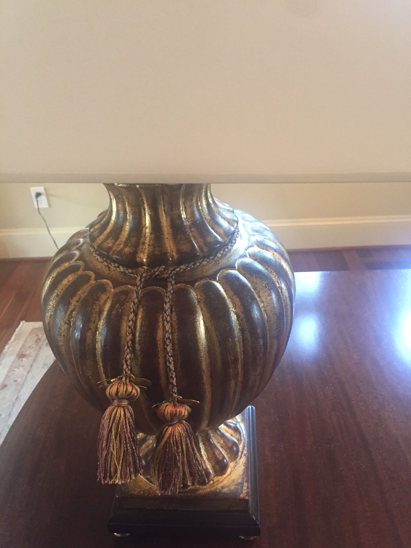 Wildwood table lamp from Seldens Home Furnishings. 31” tall. Cream shade