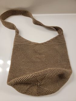 The Sak Tan Crochet Shoulder Bag