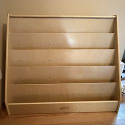 Montessori Kids Book Display Shelf – Birch Wood (ECR4Kids)