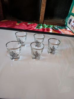Set of 5 federal Glass
