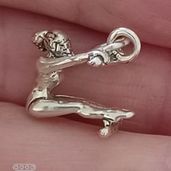 Vtg.sterling Silver " GYMNAST " CHARM