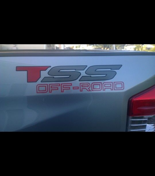 Genuine OEM Toyota Tundra TSS Off Road Bed Side Decal Stickers