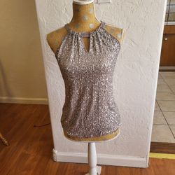 INC International Concepts Sequins Top S