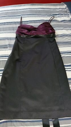 Black and purple dress
