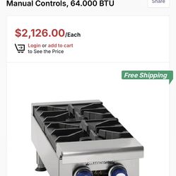 Imperial 2 burner commercial hot plate stoves