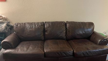Leather sofa