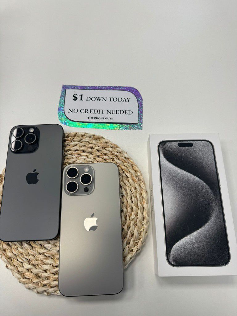 Apple iPhone 15 Pro Max 5G - Pay $1 DOWN AVAILABLE - NO CREDIT NEEDED