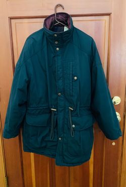 Vintage St. John's Bay Men's Green Parka Jacket - Size Medium , Freshly Washed
