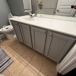54in Bathroom Vanity With Sink 