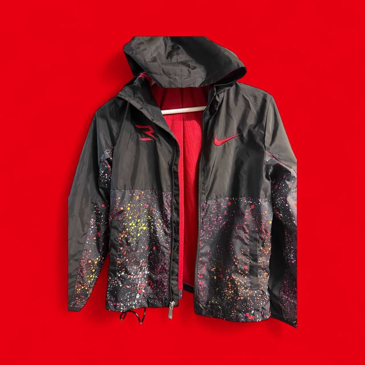 Nike Splatter Paint Windbreaker Jacket, Youth 12 