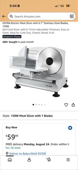 Ostba electric food slicer