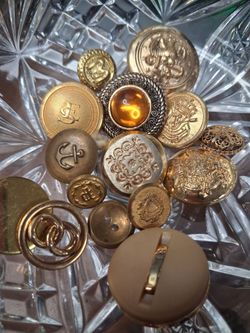 Vintage Mixed Lot Metal Buttons