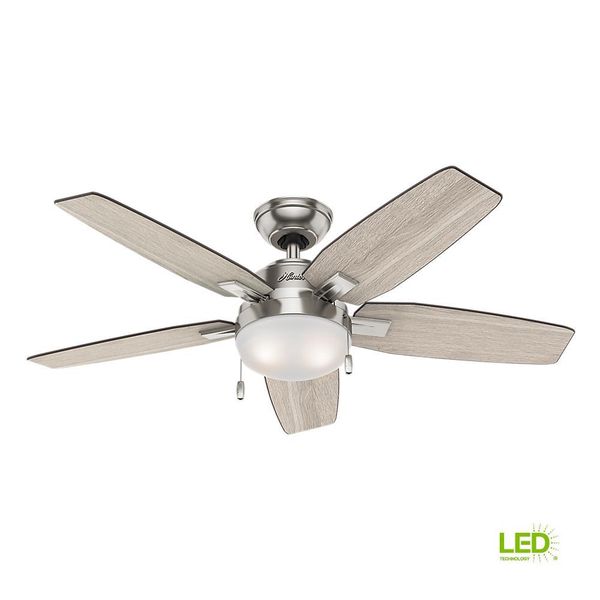 Trudeau 60 In Led Indoor Brushed Nickel Ceiling Fan | Ceiling Fan