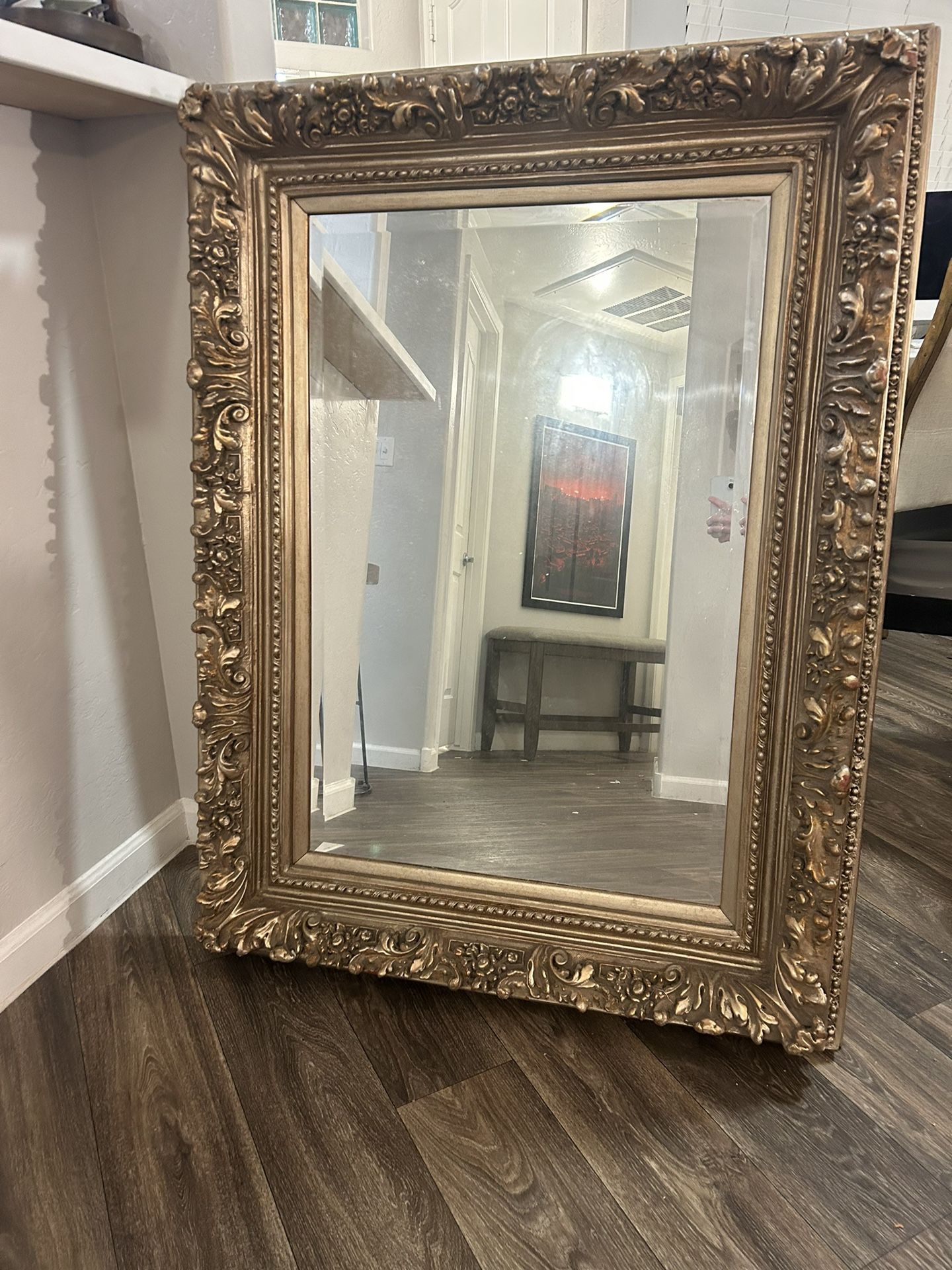 Large Gold Mirror