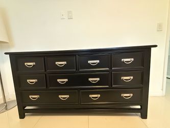 *NEED IT GONE ASAP*Black 9-Drawer Dresser —