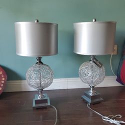 2 Lamps NO SHADES 