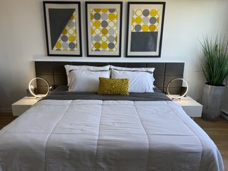 MODERN BEDROOM FURNITURE & DÉCOR — SOLD SEPARATELY
