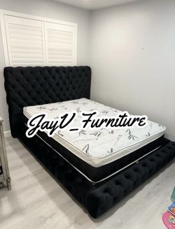 New Queen Bed Frame With Mattress 