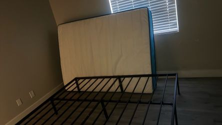 Queen size bedframe mattress and dresser