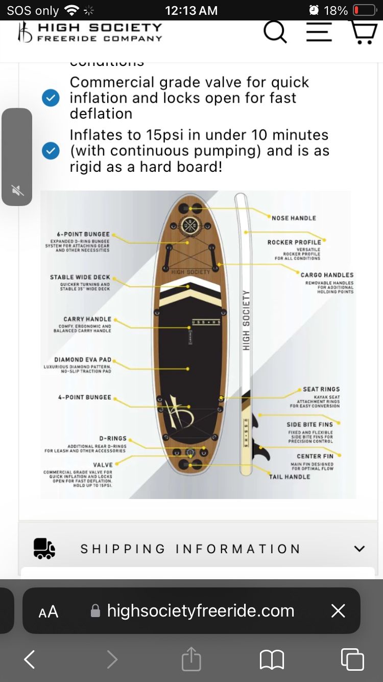 High Society PADDLE BOARD 20th Anniversary 