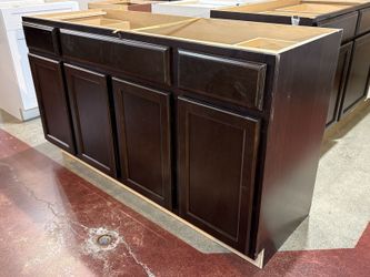 NEW! Espresso Brown 60″ Freestanding Single-Sink Vanity Cabinet