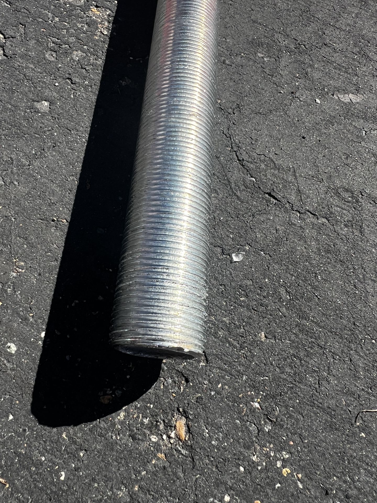 1" x 36" Running Thread Pipe - Rigid Steel Conduit. Full stick. $30