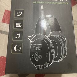 PROHEAR 033 Bluetooth 5.3 Hearing Protection Headphones with FM AM Radio - Rechargeable - 25dB NRR - 48H Playtime - Ideal for Lawn Mowing, Constructio