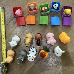 Learning Resources Peekaboo Farm AND Pop Blocs Animals  