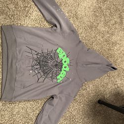 green spider hoodie “size” S