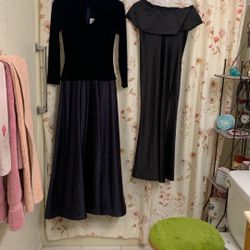 Long dresses.       Chino. Ca