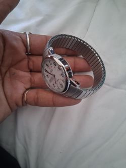 Silver timex Watch with Expansion Band