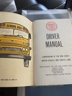 Libro Coleccionado Como Aprender El Teórico De Manejar En El Estado De New Jersey Año 1965
