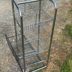Fruit And Vegetables Baskets Stand 10X10” In And 31” Inch Tall 