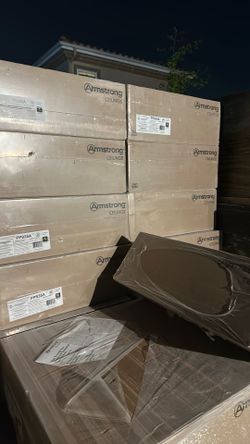NEW Armstrong Ceiling Tiles 2ft x 2ft Random Textured white PP935A